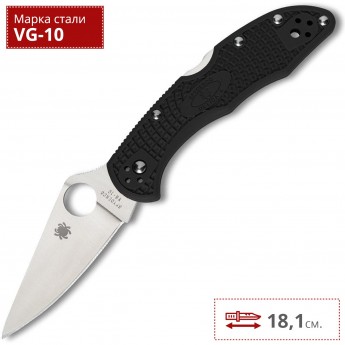 Нож SPYDERCO DELICA 11FPBK Нож SPYDERCO DELICA 11FPBK